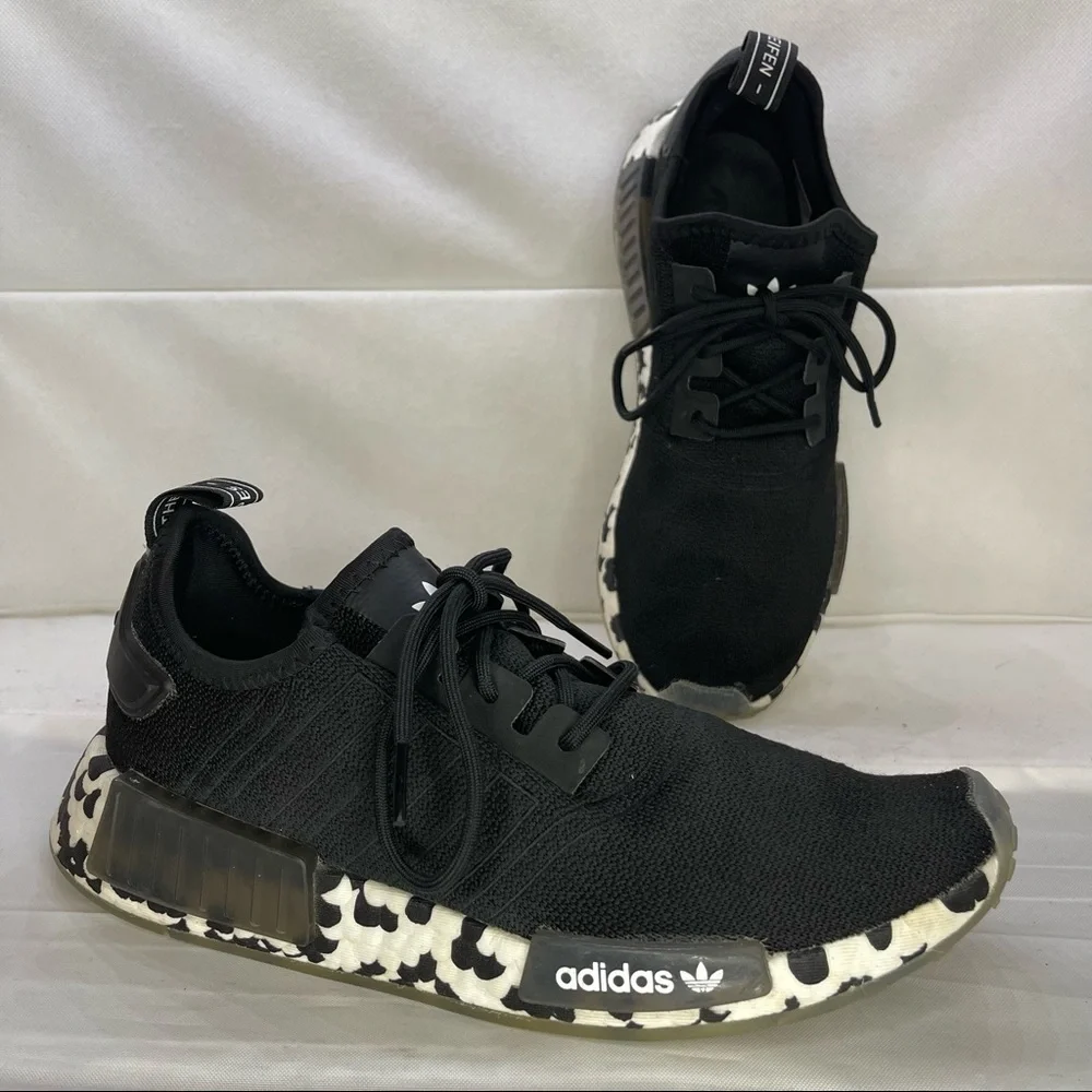 Adidas NMD R1 Running Shoes Color Splash Black/White GZ7920 Men’s Size 8.5